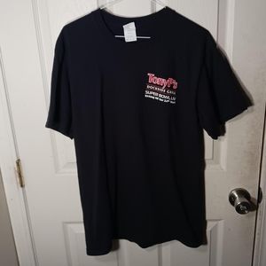 Port & Company Tony P's Super Bowl LIV Black Tee Size M 100% cotton Very sli